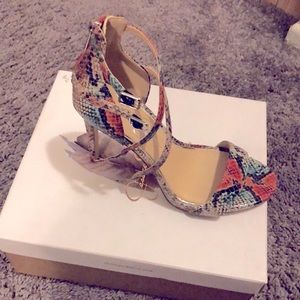 Women snake skin Sandal